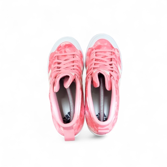Adidas Bravada 2.0 Mid Platform Pink White Sneakers -Women's Size 9.5 New In Box - Picture 4 of 9